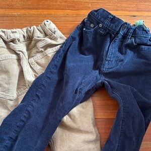 Crewcuts Kids cords beige and blue